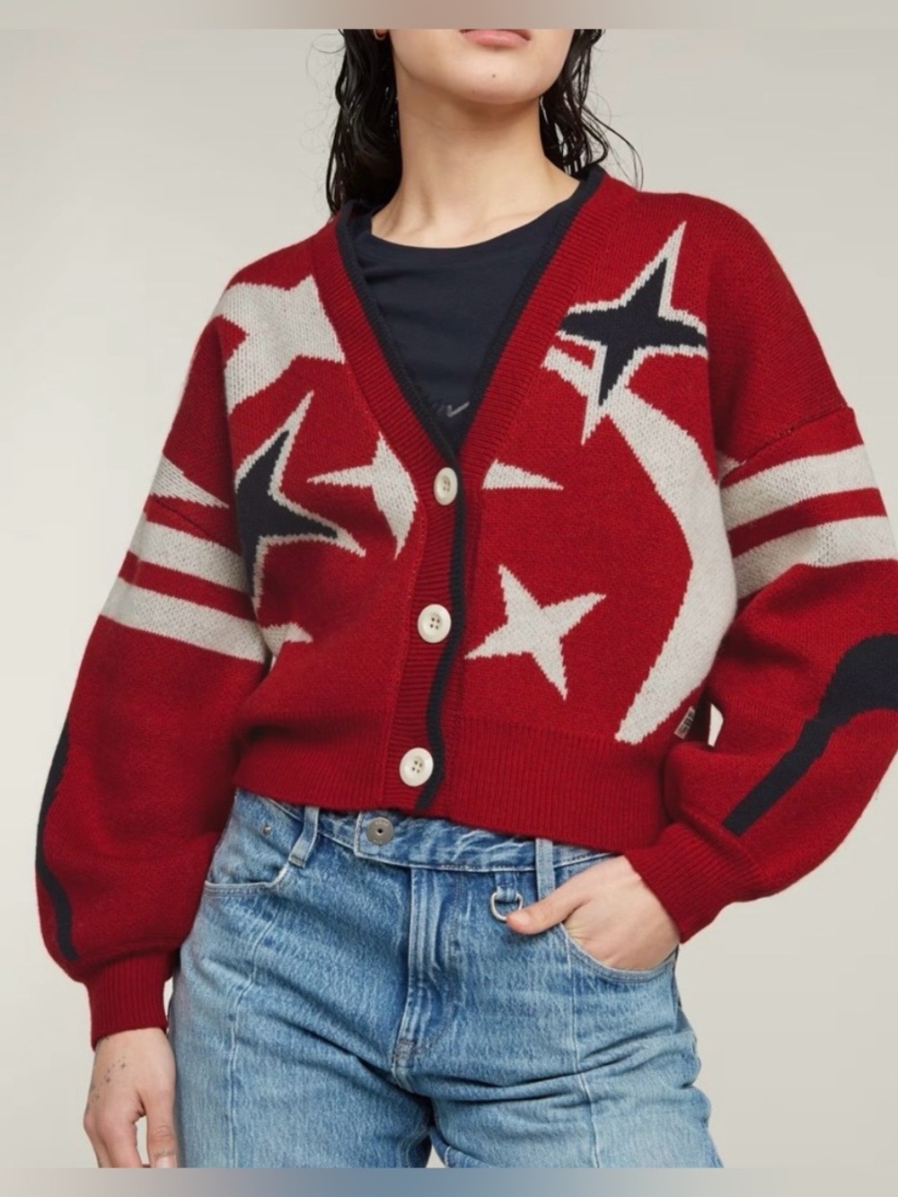 G Star RAW Jeans Wool Blend Knit Cardigan Sweater NWT Sz M Ret $210